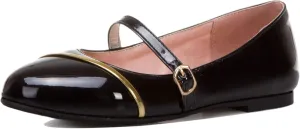 Gicoiz Footwear Womens Round Toe Patent Ballet Flats