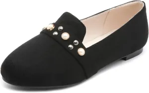 Gicoiz Footwear Work Loafers Womens Round Toe Ballet Flats Slippers