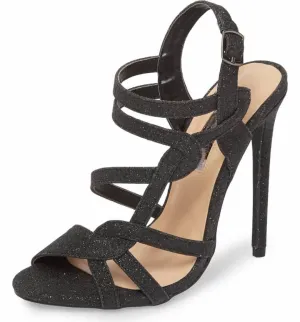 Glitter Prom Gidget Lorraine Lauren Global shipping network Formal Strappy Toe Markdown Pumps Open Sandal High