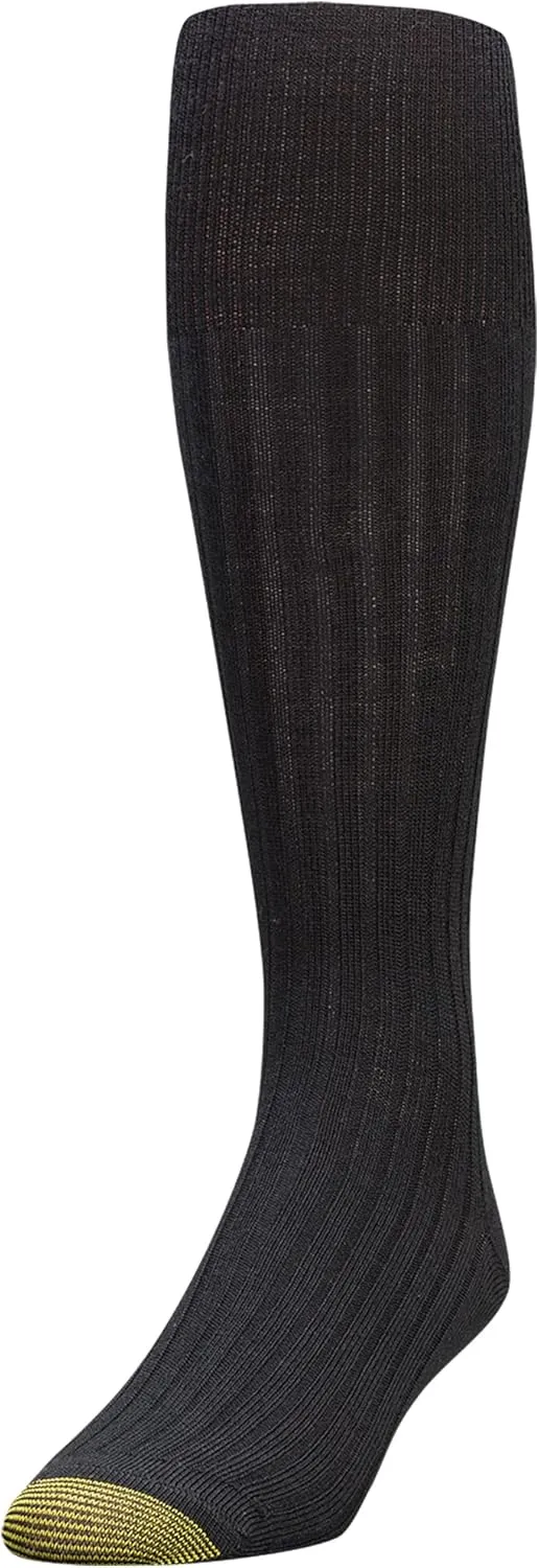 GOLDTOE Men's Windsor Wool Over The Calf Socks 3 Pack