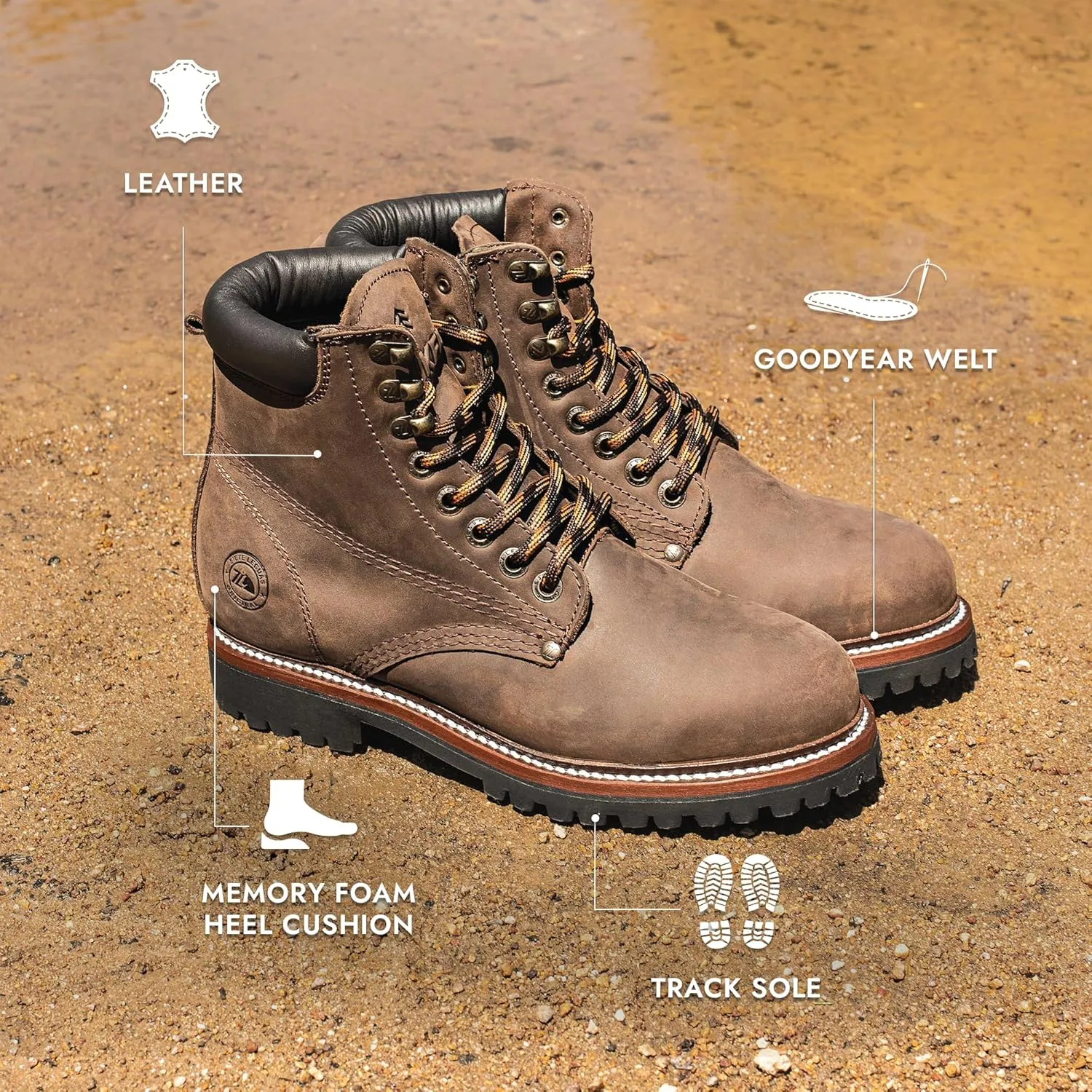 Haiker - Men's Leather Outdoor Hiking Boot Style 2413