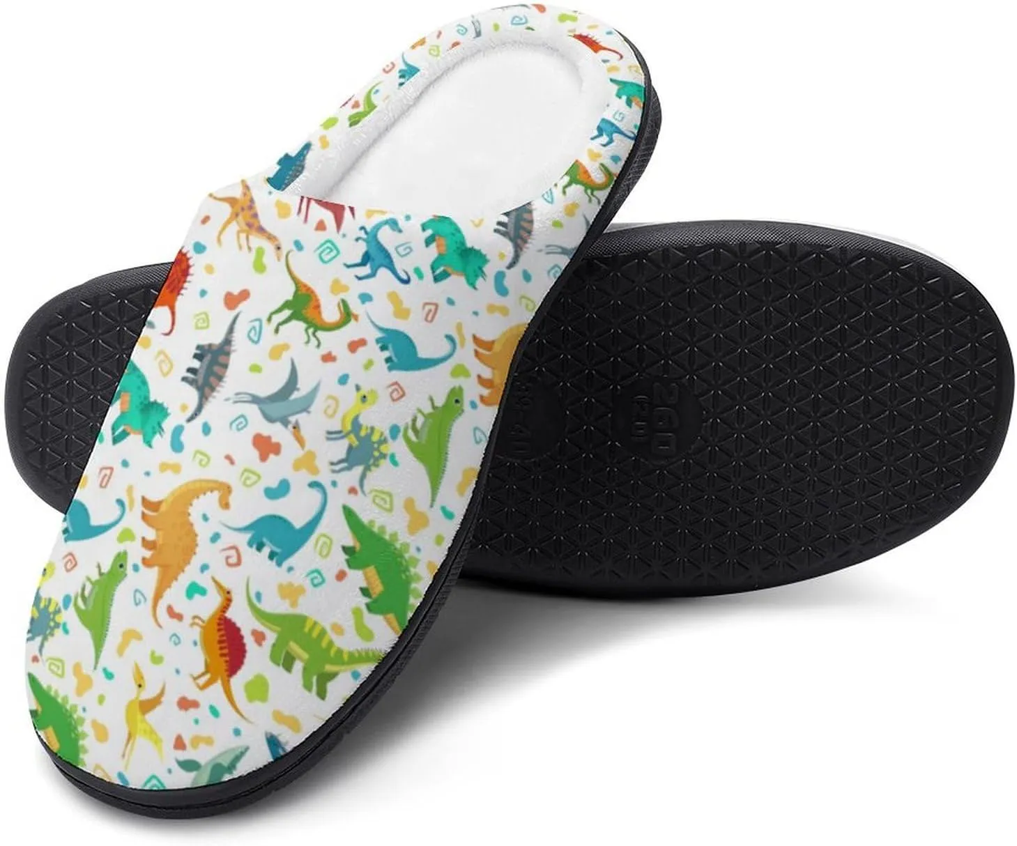 Halloween Party Green House Slippers For Woman Ladies Funny Memory Foam Bedroom Slippers Indoor Outdoor Slip-On Shoes