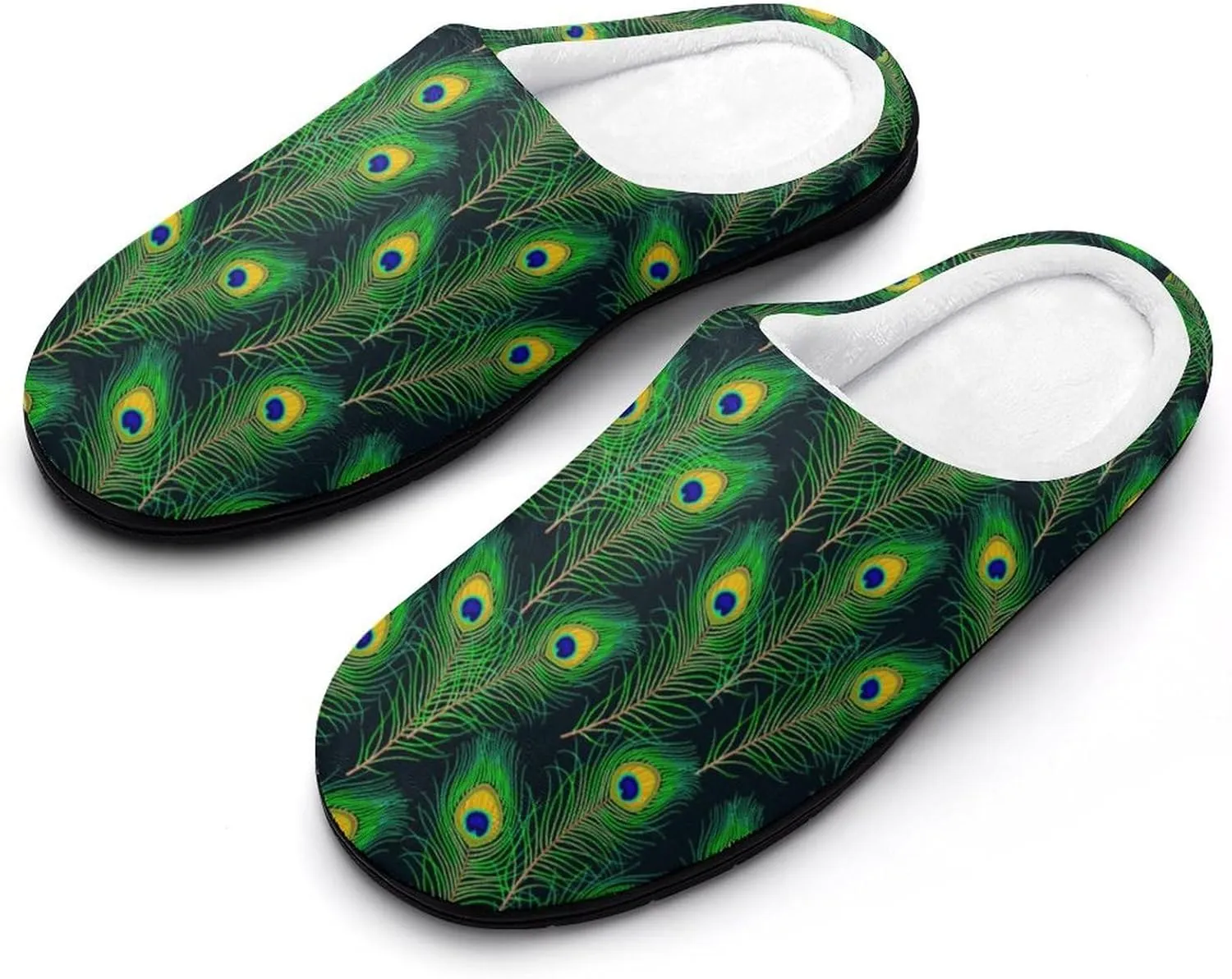 Halloween Slippers For Women Men Warm Cotton House Slippers Hard Sole Comfy Clog Slippers Slip-On Shoes Indoor Outdoor