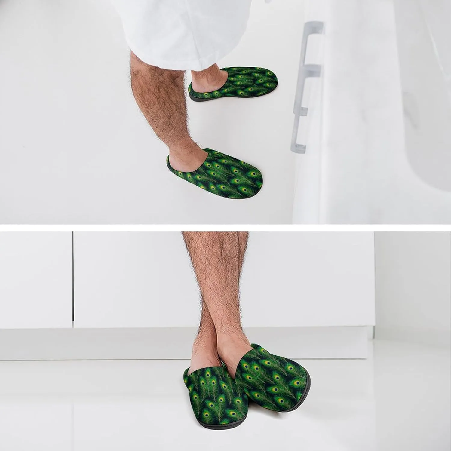 Halloween Slippers For Women Men Warm Cotton House Slippers Hard Sole Comfy Clog Slippers Slip-On Shoes Indoor Outdoor