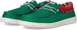 Hey Dude, Men's, Wally Holiday Elf, Green/Red, 8, Medium