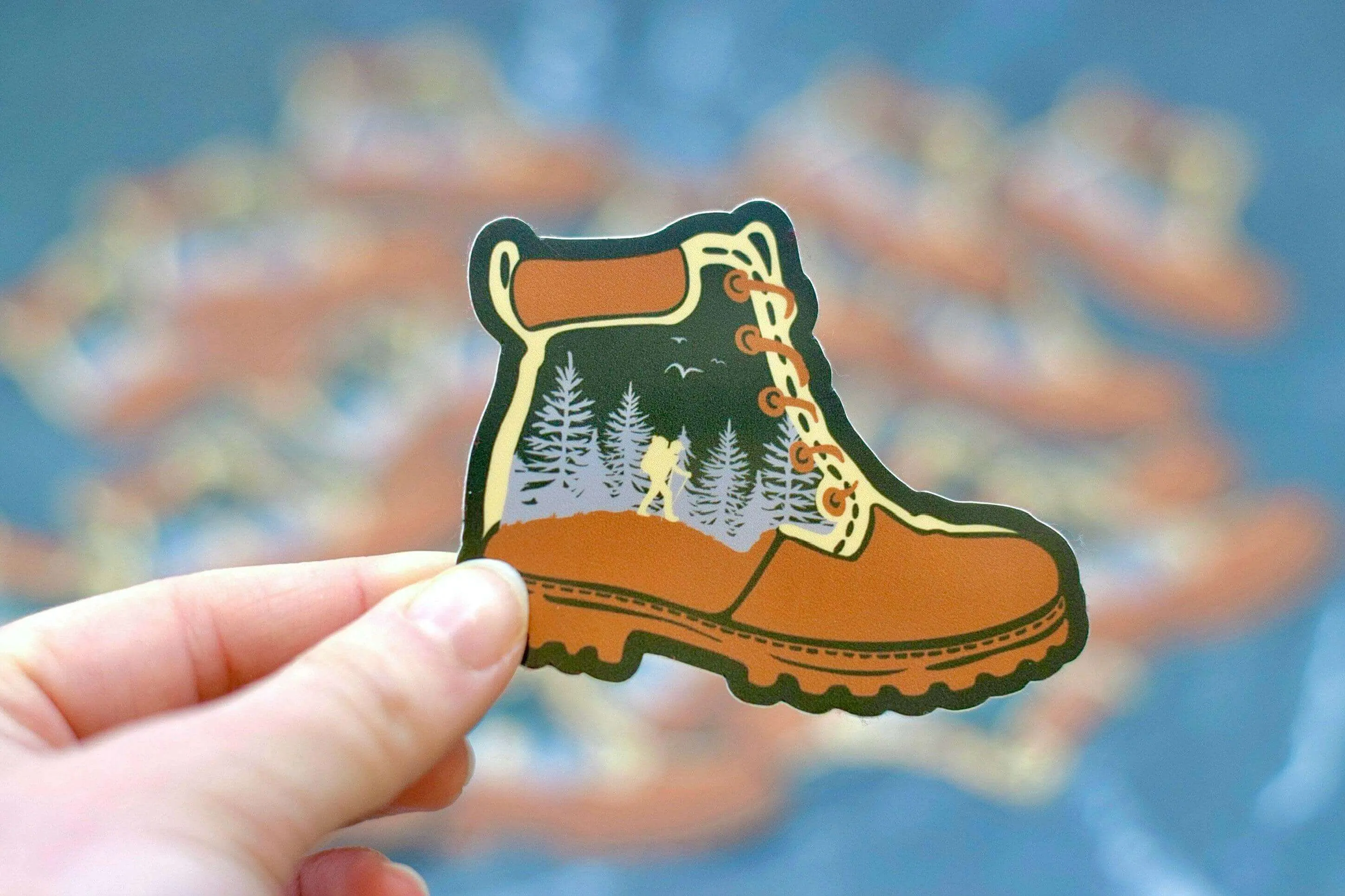 Hiking Boot Sticker