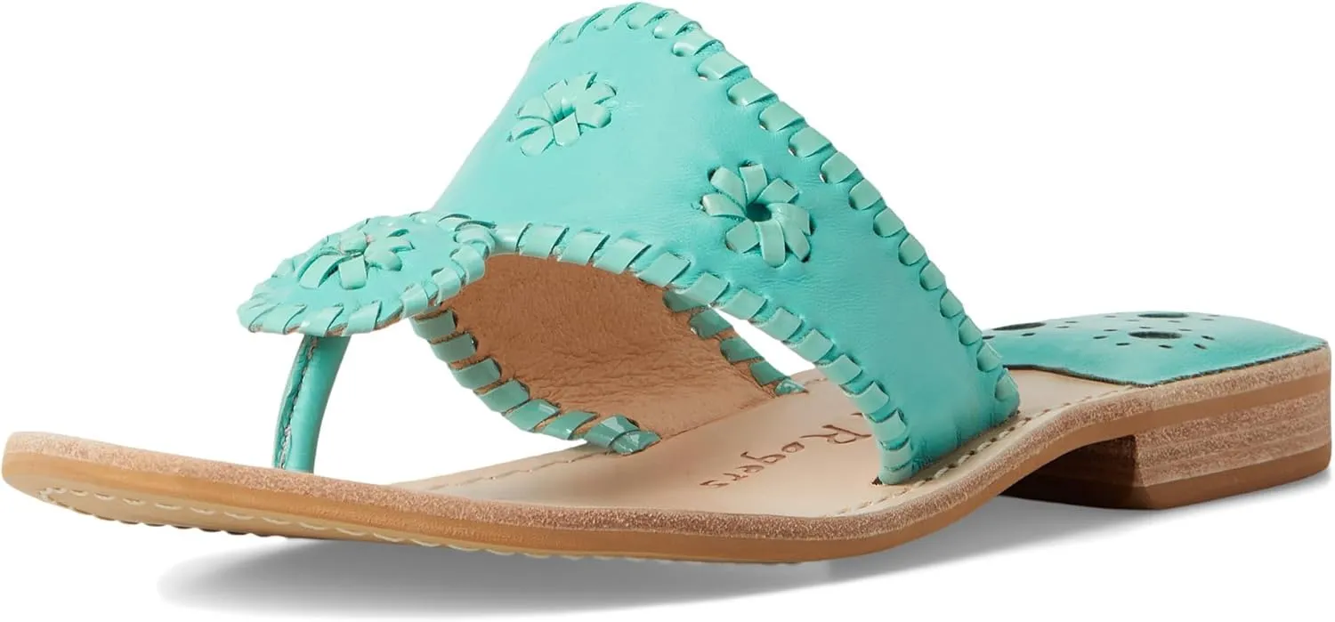 Jack Rogers Women's Jacks Flat Sandal-Nappa/Patent