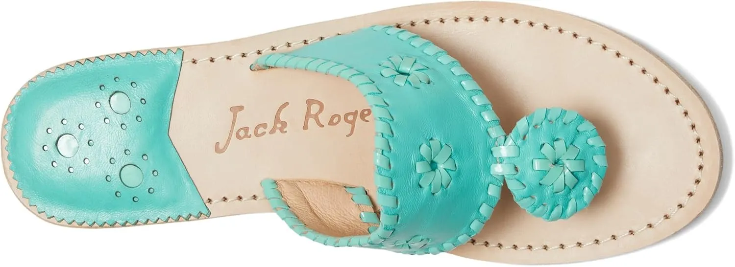 Jack Rogers Women's Jacks Flat Sandal-Nappa/Patent