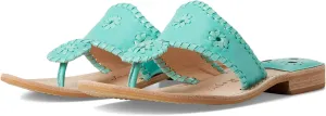 Jack Rogers Women's Jacks Flat Sandal-Nappa/Patent