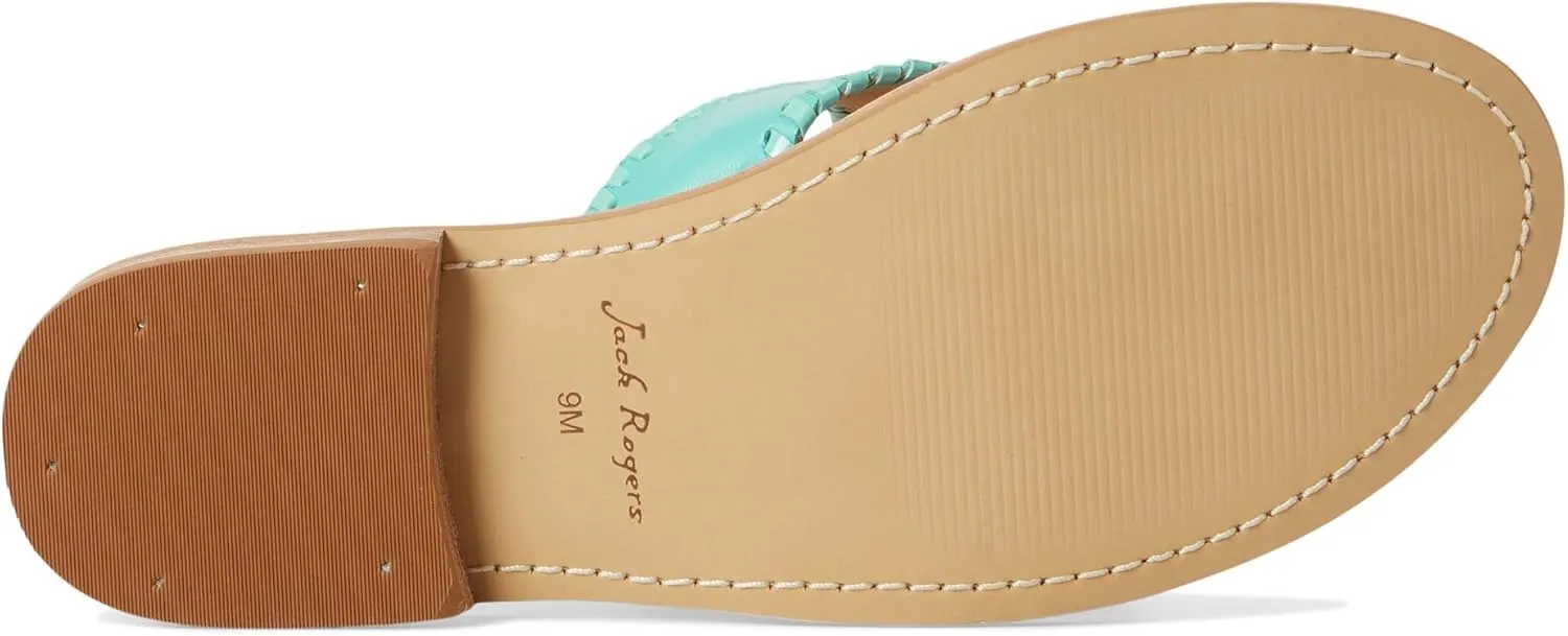 Jack Rogers Women's Jacks Flat Sandal-Nappa/Patent