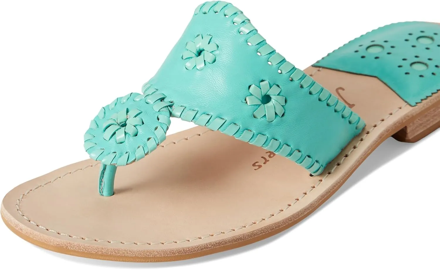 Jack Rogers Women's Jacks Flat Sandal-Nappa/Patent