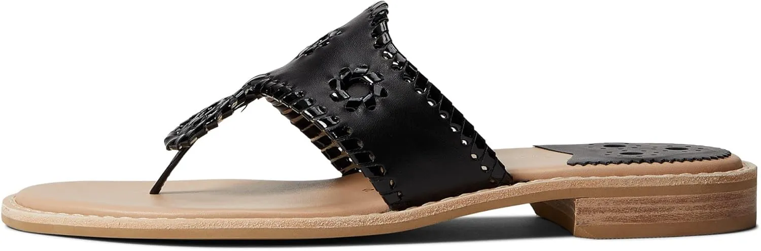 Jack Rogers Womens Jacks II Flat Sandal Thong Flat Slide Sandals