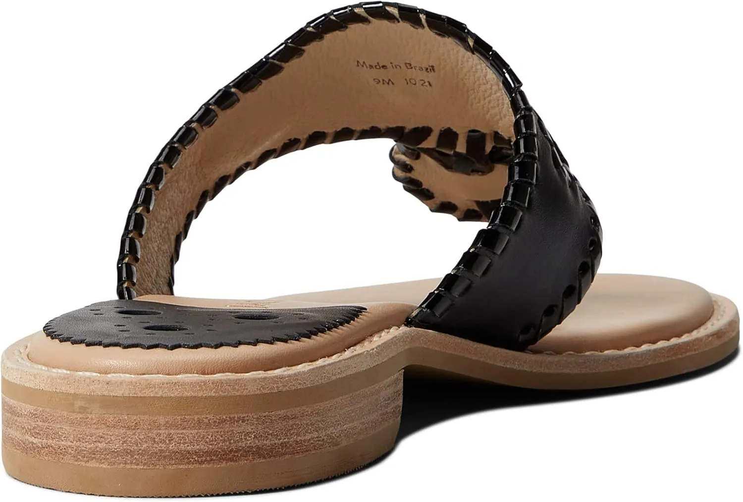 Jack Rogers Womens Jacks II Flat Sandal Thong Flat Slide Sandals