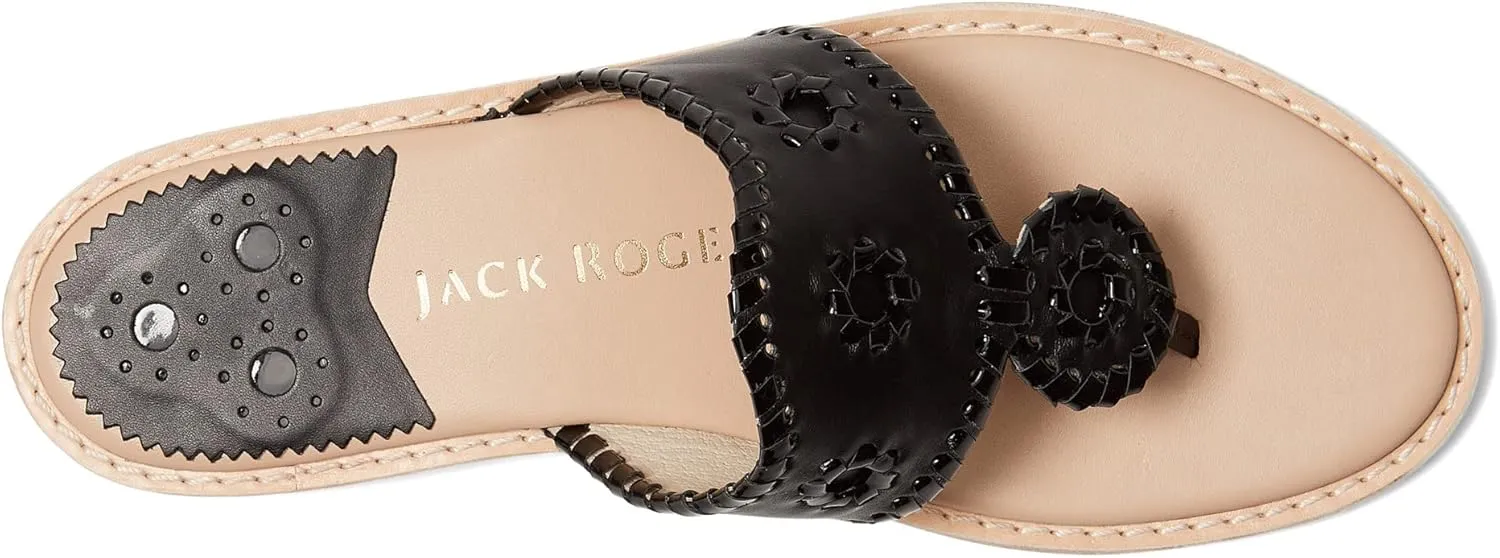 Jack Rogers Womens Jacks II Flat Sandal Thong Flat Slide Sandals