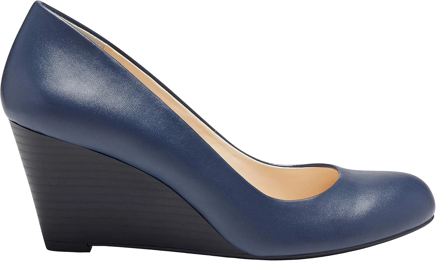 Jessica Simpson Women's Sampson Round Toe Wedge Heels Pumps