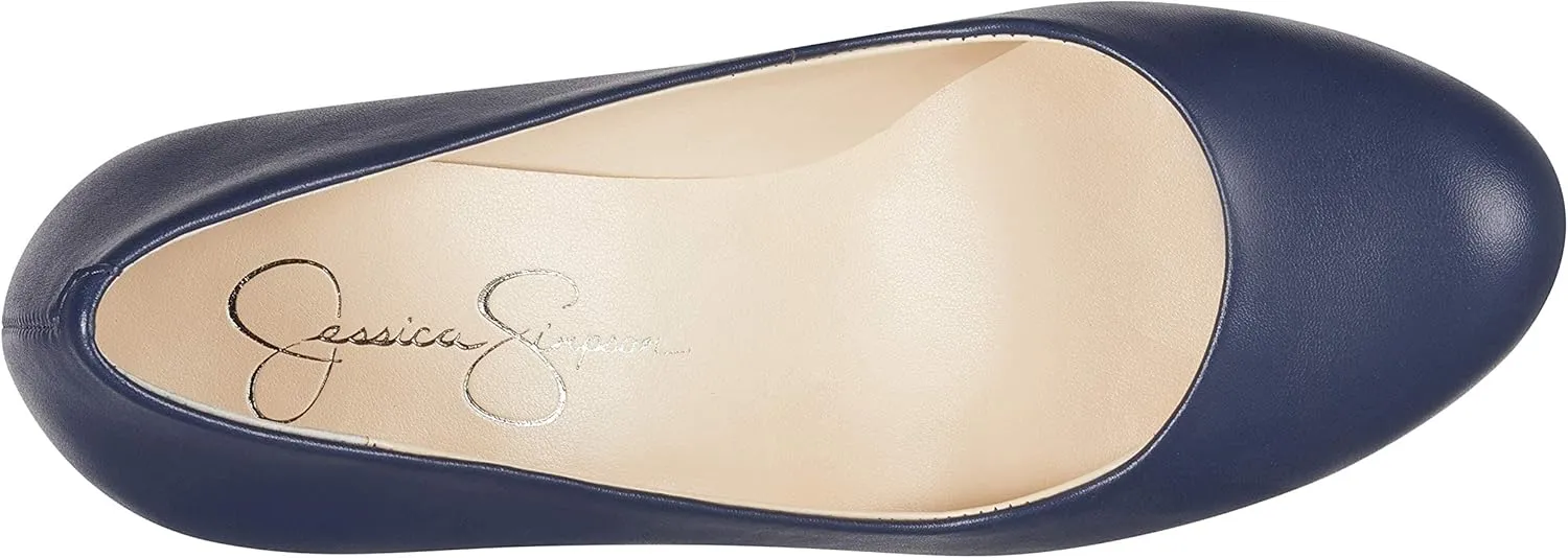 Jessica Simpson Women's Sampson Round Toe Wedge Heels Pumps
