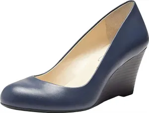 Jessica Simpson Women's Sampson Round Toe Wedge Heels Pumps