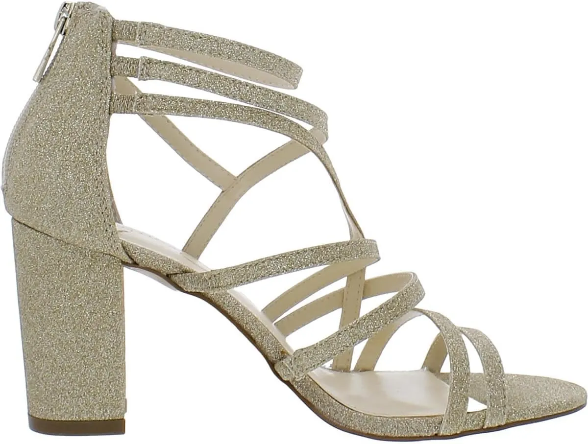 Jessica Simpson Women's Stassey Strappy Block Heel Sandal Heeled