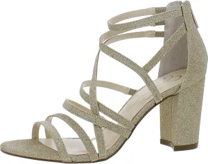 Jessica Simpson Women's Stassey Strappy Block Heel Sandal Heeled
