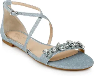 Jewel Badgley Mischka Tessy Satin Evening Sandal
