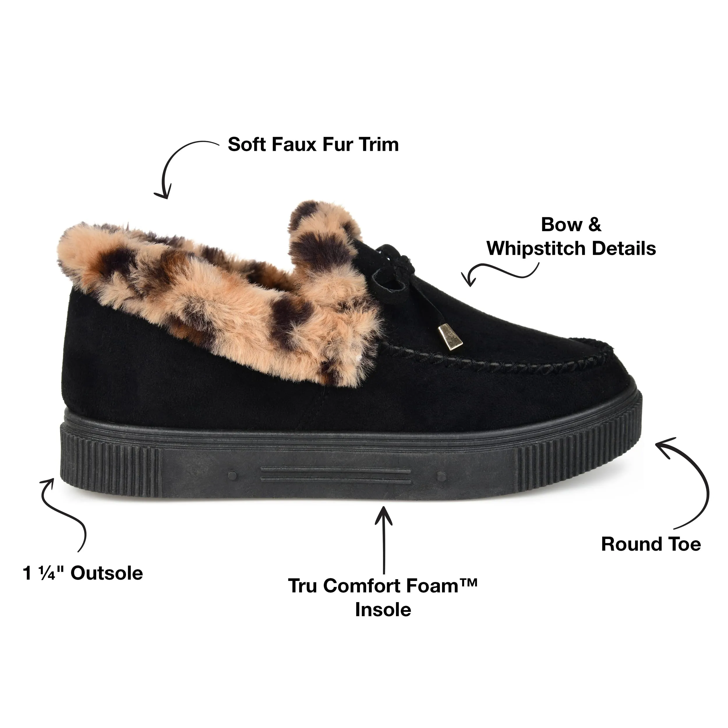 Journee Womens Midnight Tru Comfort Foam Slip On Shoe Style Round Toe Slippers