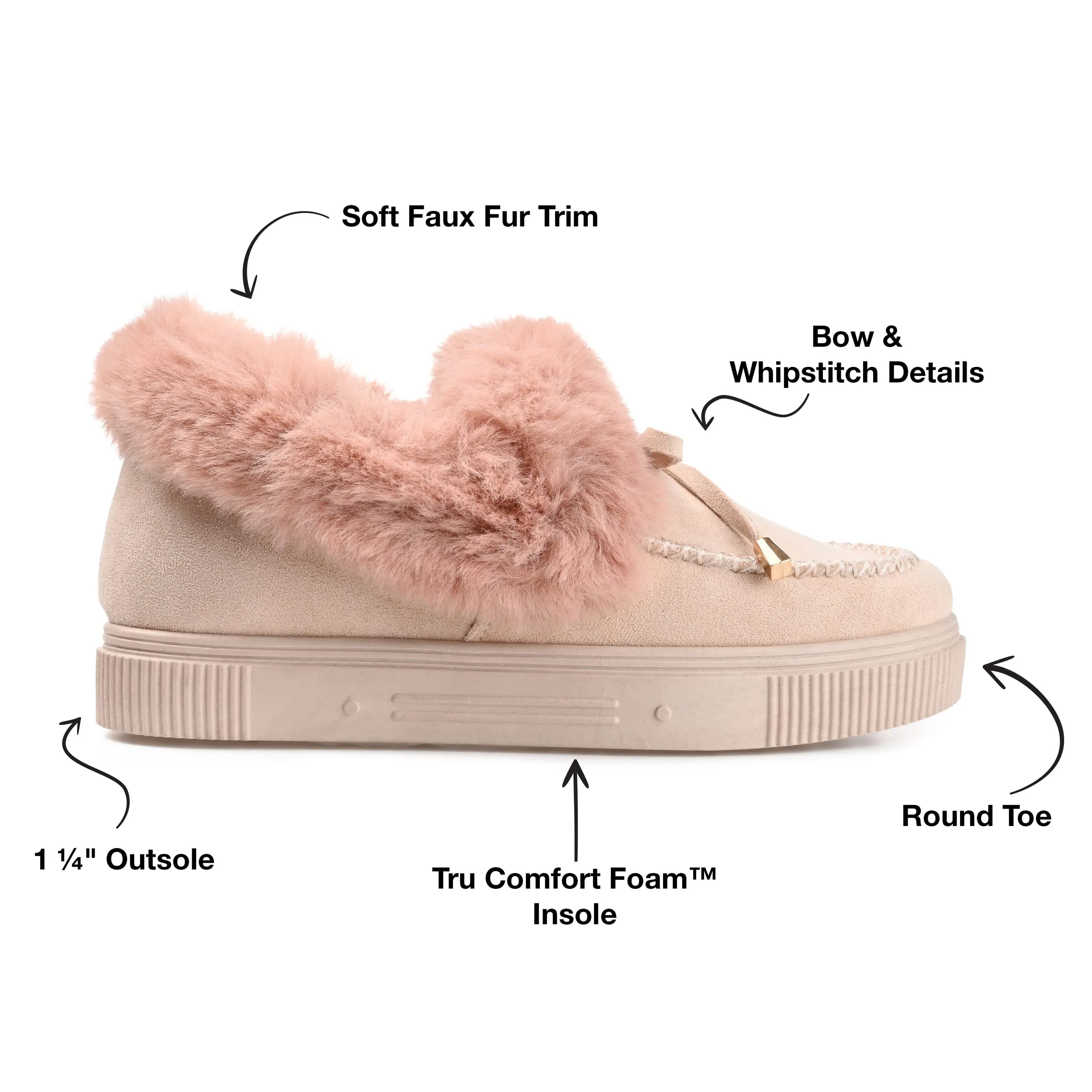 Journee Womens Midnight Tru Comfort Foam Slip On Shoe Style Round Toe Slippers
