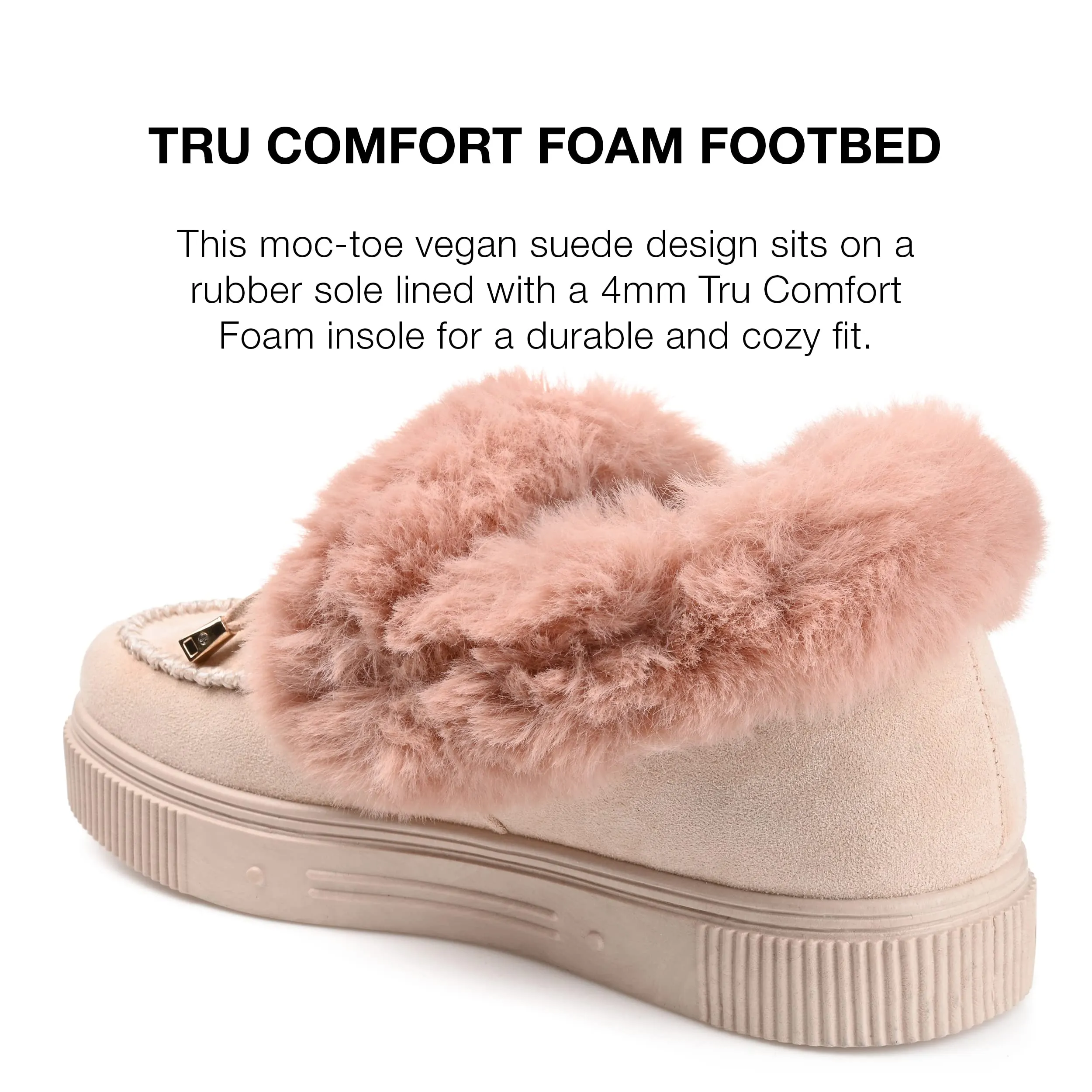 Journee Womens Midnight Tru Comfort Foam Slip On Shoe Style Round Toe Slippers