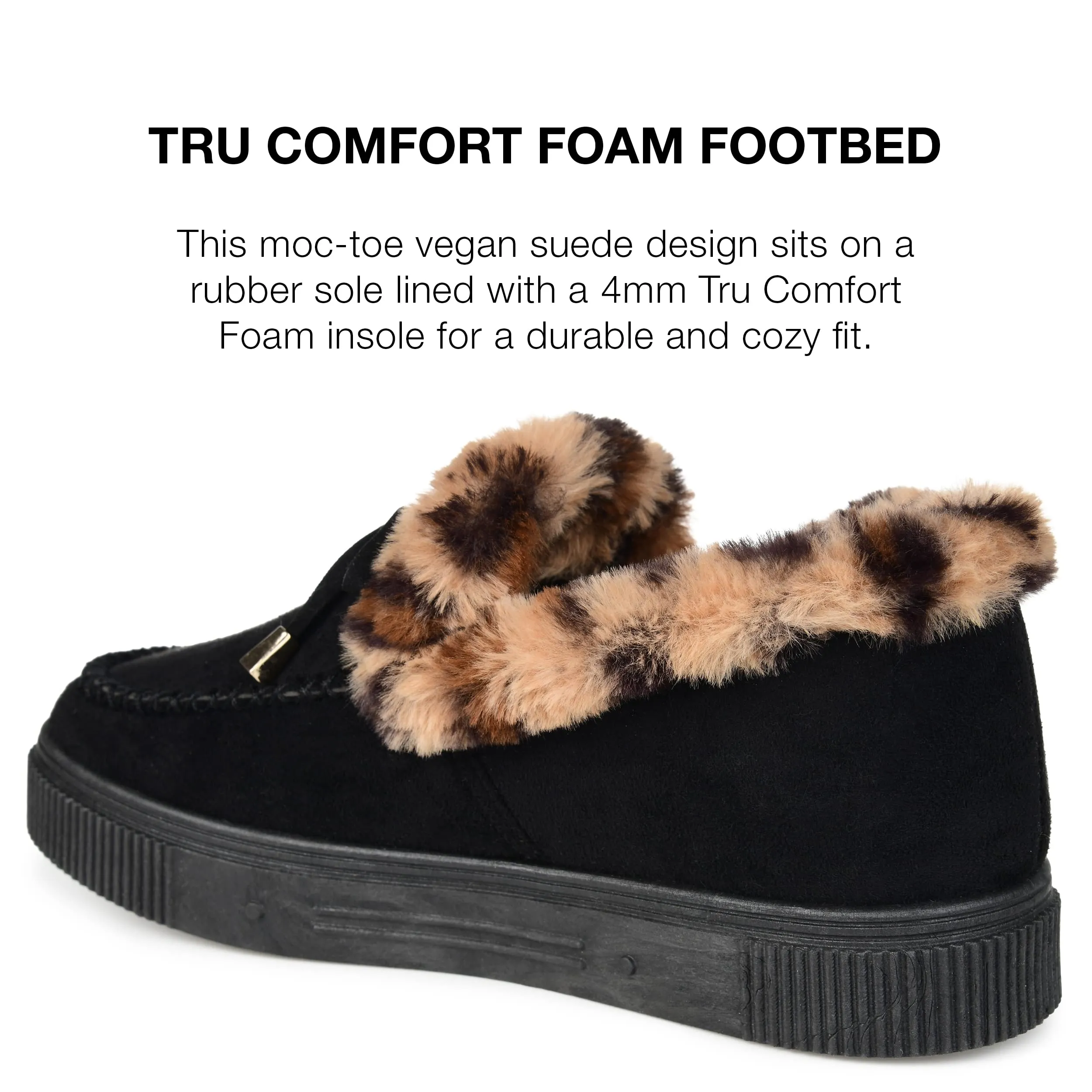 Journee Womens Midnight Tru Comfort Foam Slip On Shoe Style Round Toe Slippers