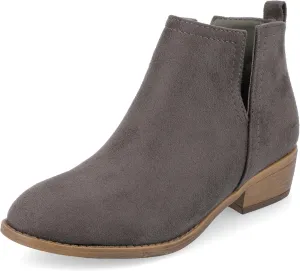 Journee Womens Rimi Pull On Stacked Heel Booties