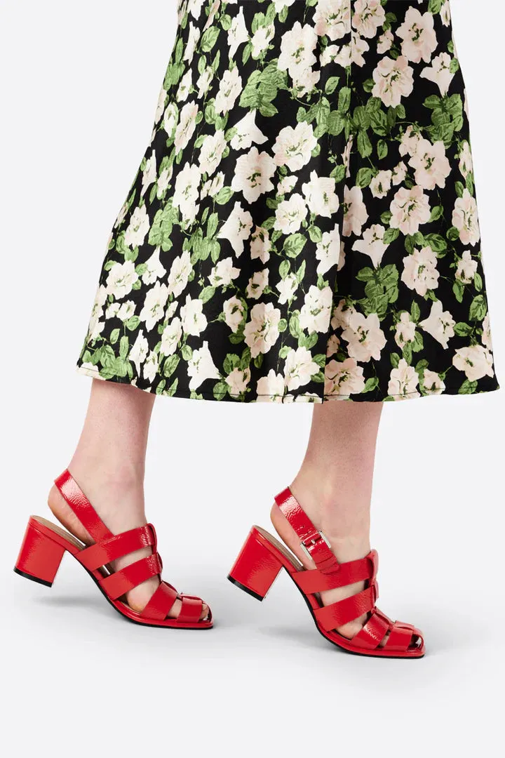 July Sandal in Cherry from Intentionally Blank