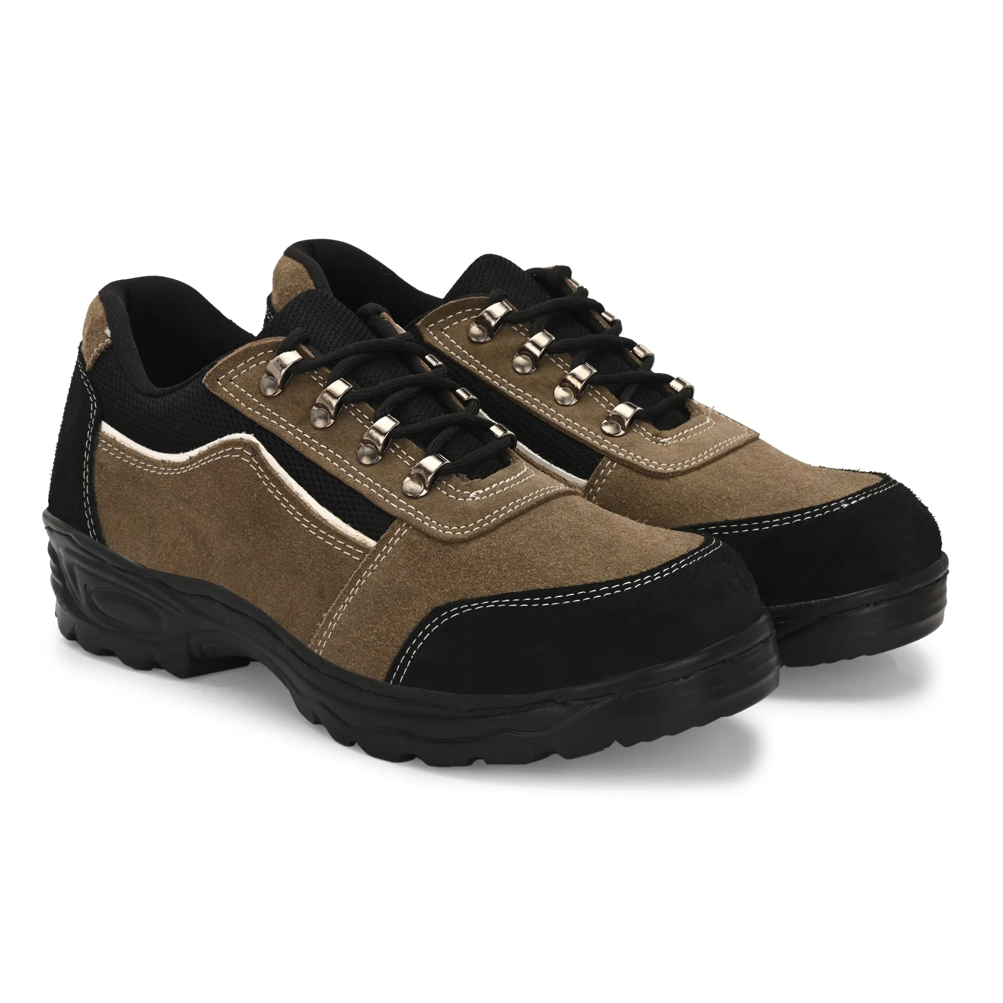 Kavacha Suede Leather Steel Toe Safety Shoe R 501 PU Sole