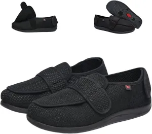 KUMUROET Unisex Adjustable Widened Foot Edema Shoes,Diabetic Walking Shoes,Wide Version Home Slippers,Wide Feet High Instep Comfortable Walking,Suitable for Hallux Valgus,Foot Hypertrophy,Arthritis