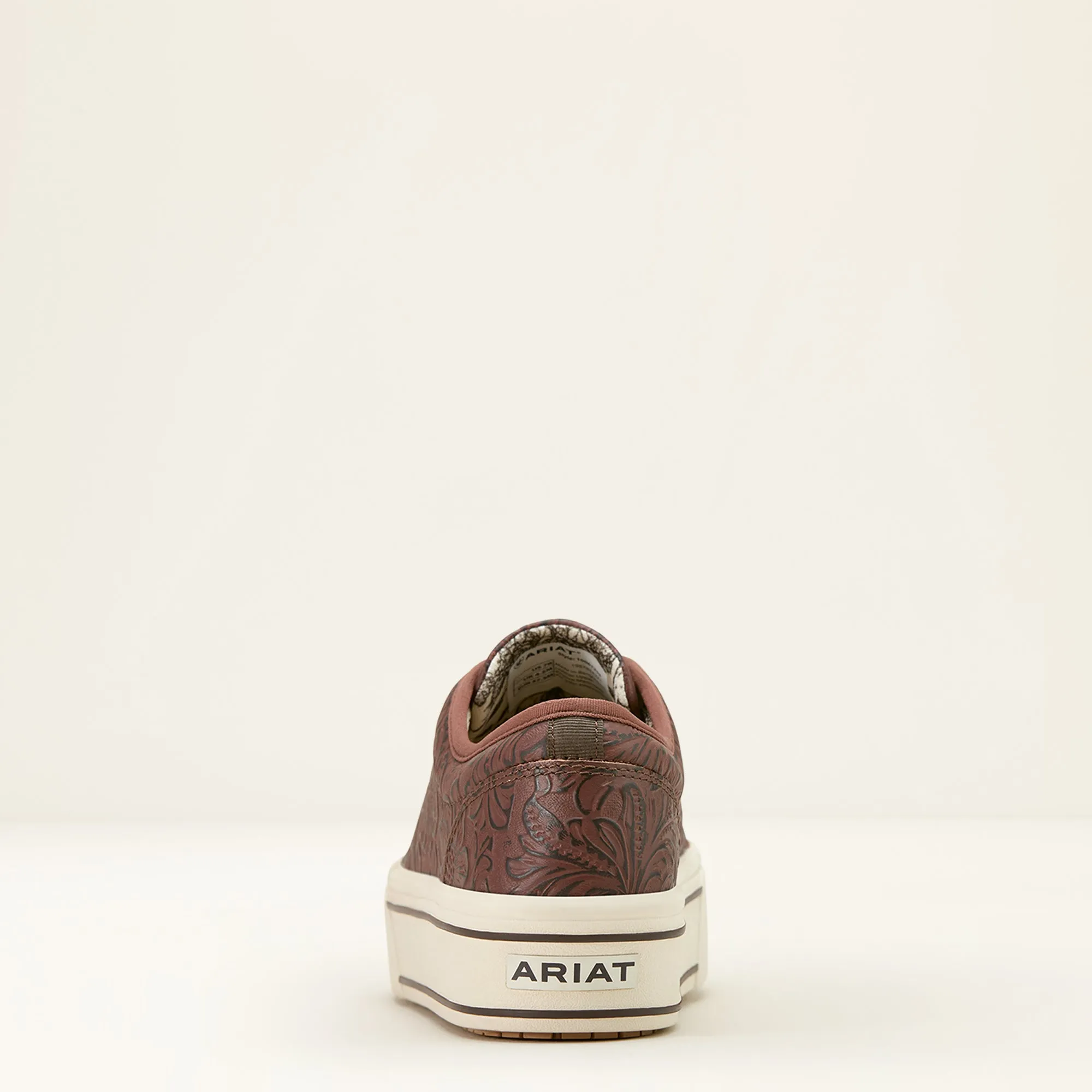 Ladies Ariat Brown Floral Emboss Skylar Shoe - 10061258