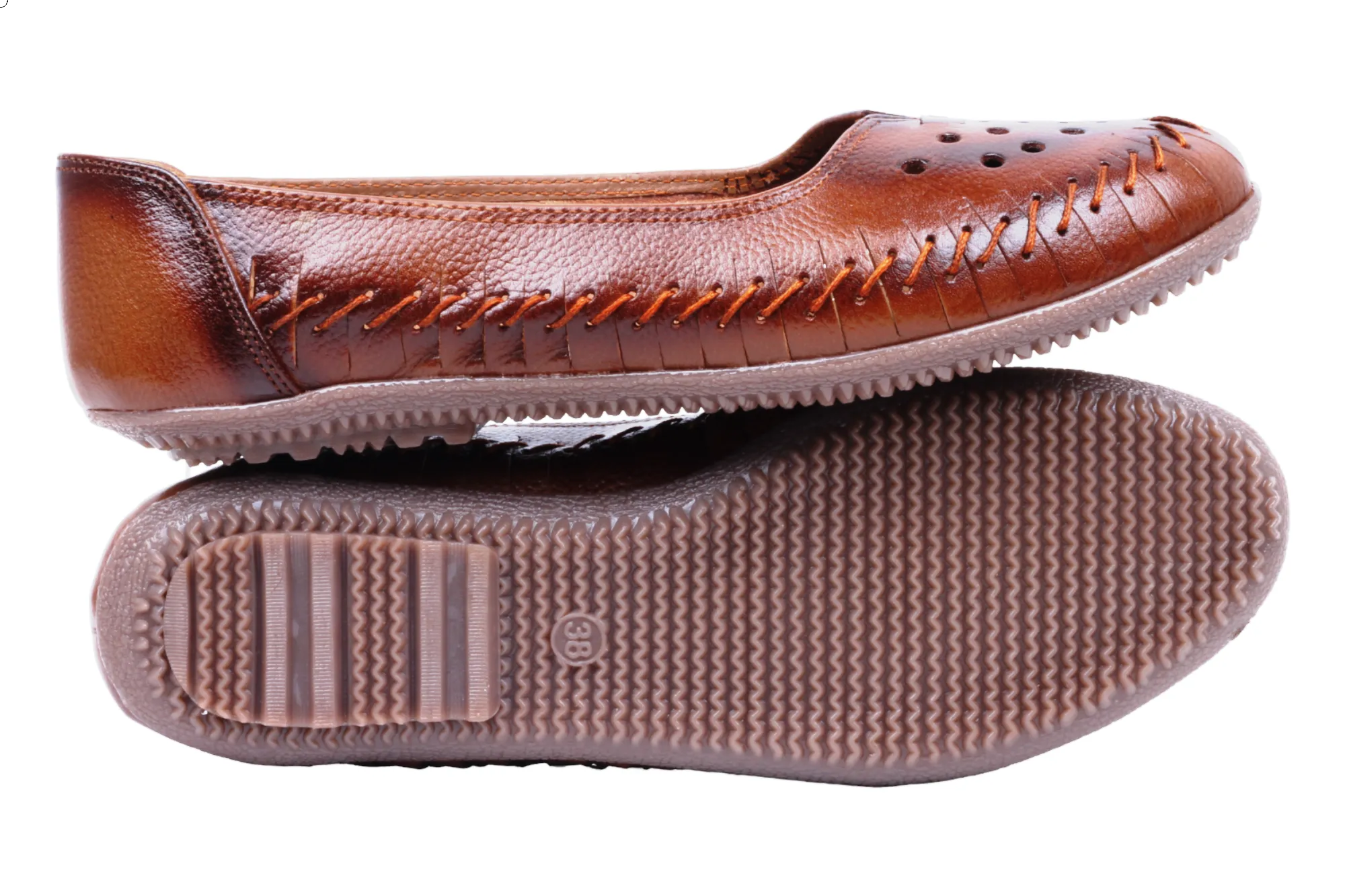LADIES FLAT LEATHER BELLY 996050