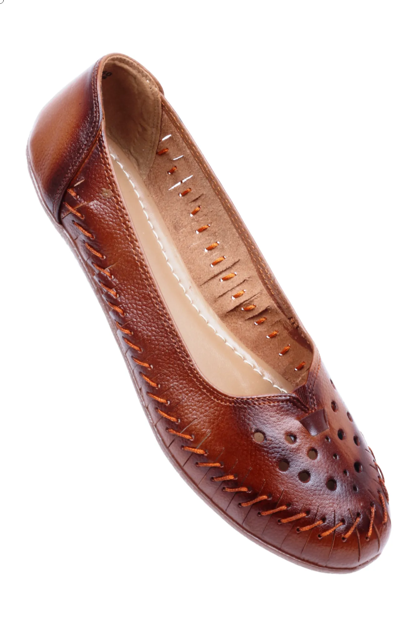 LADIES FLAT LEATHER BELLY 996050