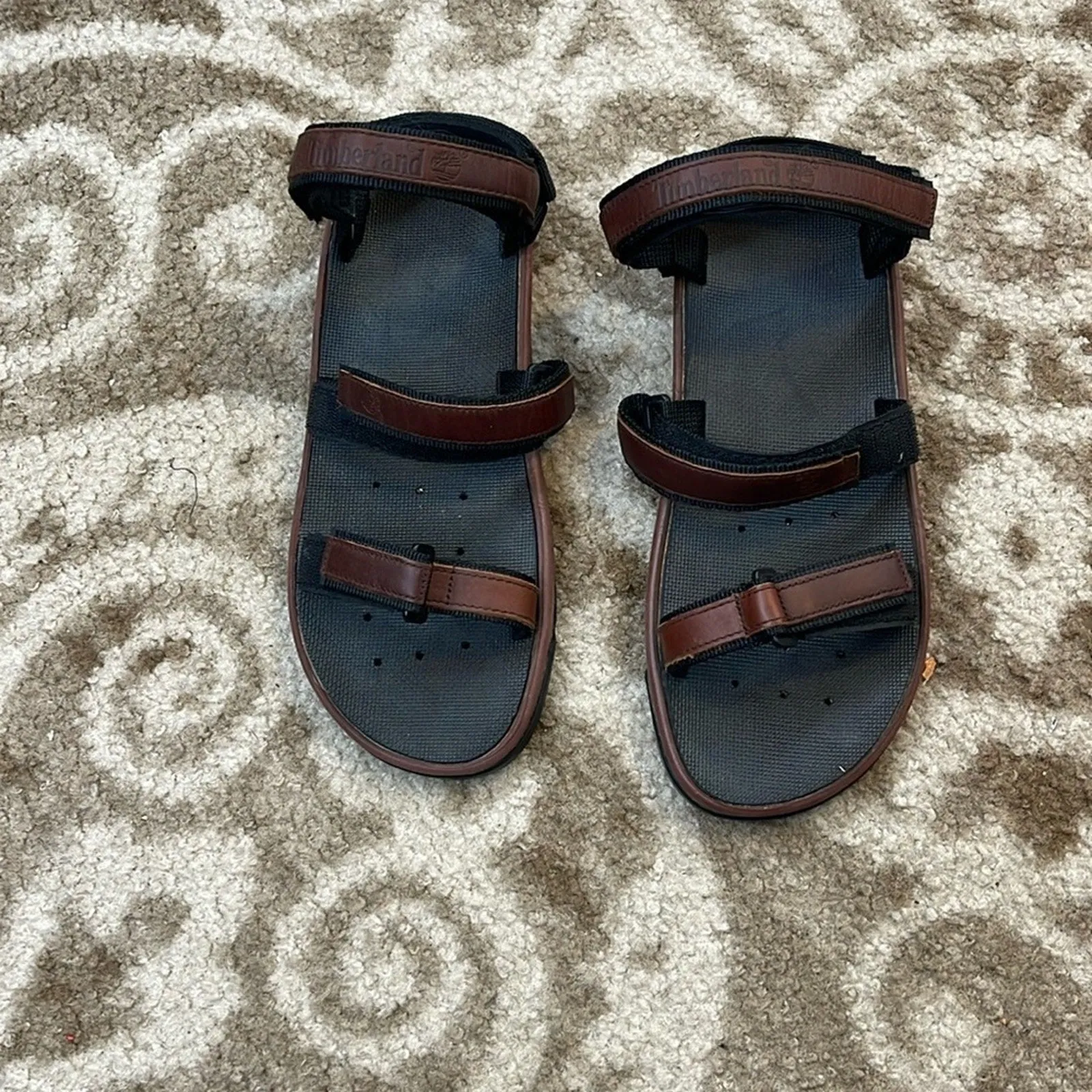 Leather Free shipping discount US Mens Sandal Water 95097 XXL Shoes Sport Dual-purpose Timberland Strappy Brown