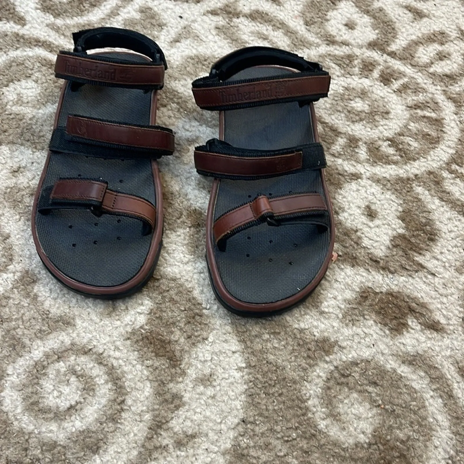 Leather Free shipping discount US Mens Sandal Water 95097 XXL Shoes Sport Dual-purpose Timberland Strappy Brown