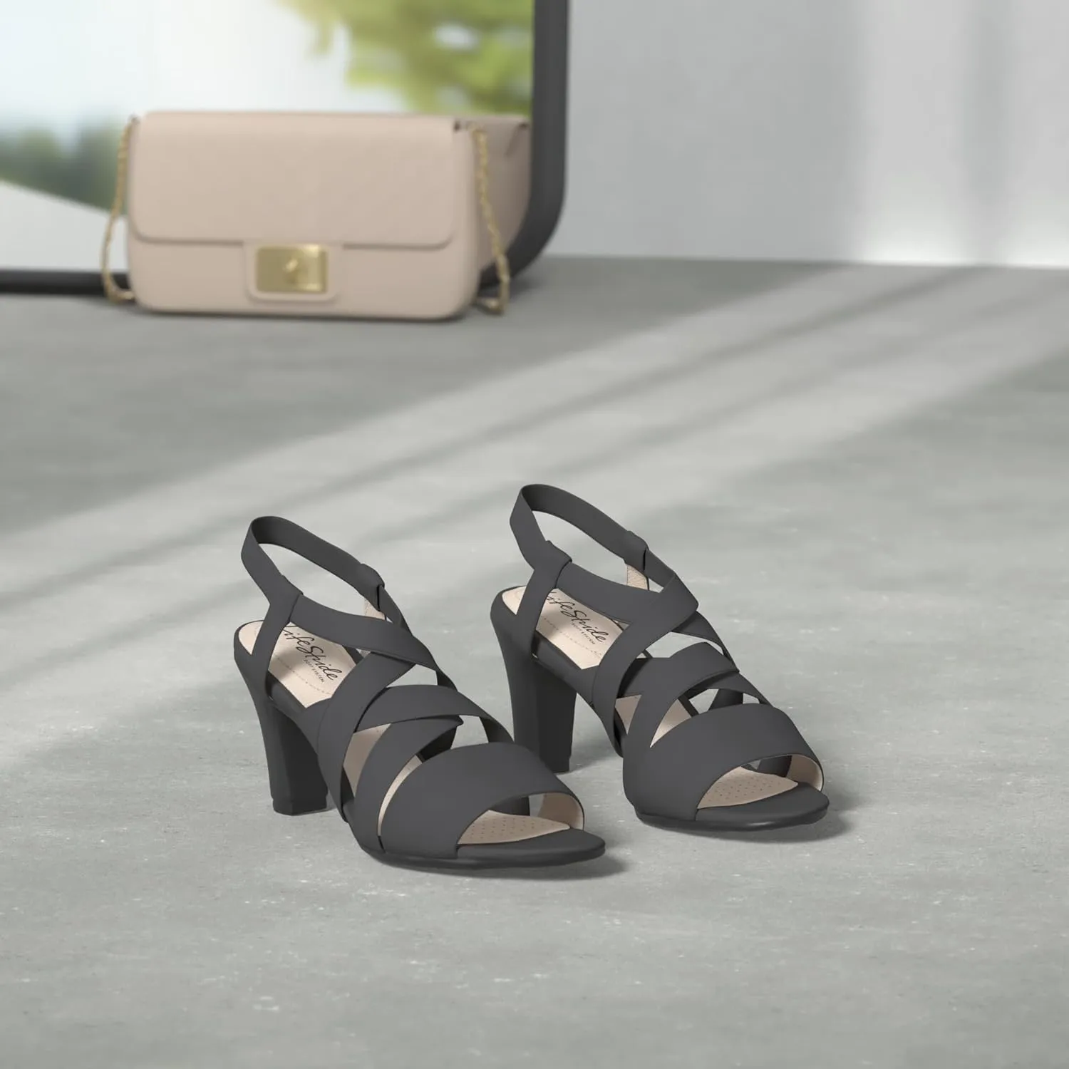 Lifestride Women's Charlotte Strappy High Heel Sandal