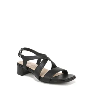 LifeStride Womens Jordan Strappy Heeled Sandals Black 10 M