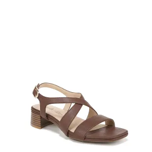 LifeStride Womens Jordan Strappy Heeled Sandals Tan 5.5 M