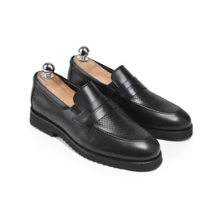 Loafer Black with Strap poked