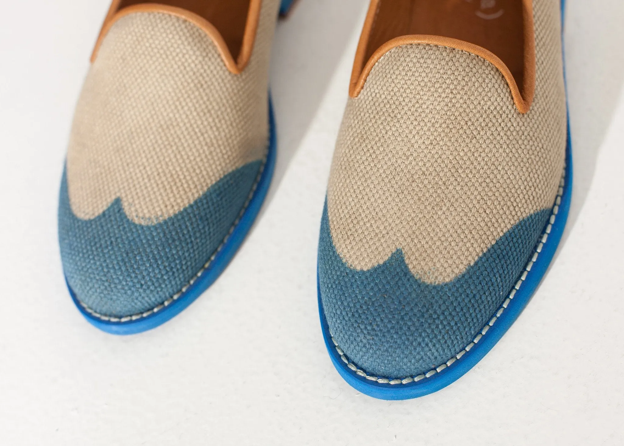 Loafer Wingtip Secure delivery Low-priced Blue in