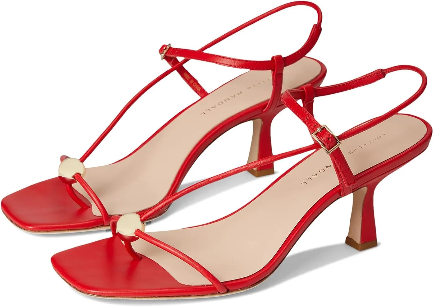 Loeffler Randall Women's Triana Strappy Mid-Heel Sandals with Ball