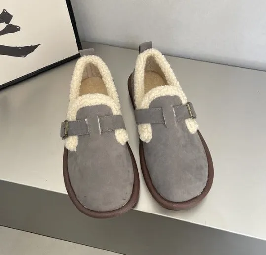 Lora - Gemütliche Plüsch Slip-On Hausschuhe