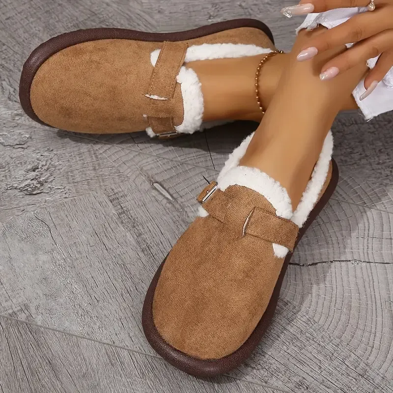 Lora - Gemütliche Plüsch Slip-On Hausschuhe