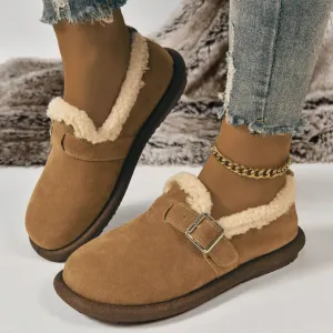 Lora - Gemütliche Plüsch Slip-On Hausschuhe