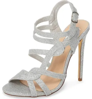 Lorraine Gidget Prom Sandal Open Formal Glitter High Lauren Strappy Toe International tracking Pumps Sustainable
