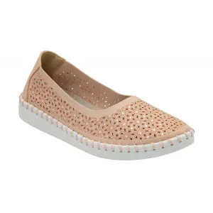 Lotus Womens Ewelina Slip On Shoes Floral Ladies Pumps ULS468 Pink
