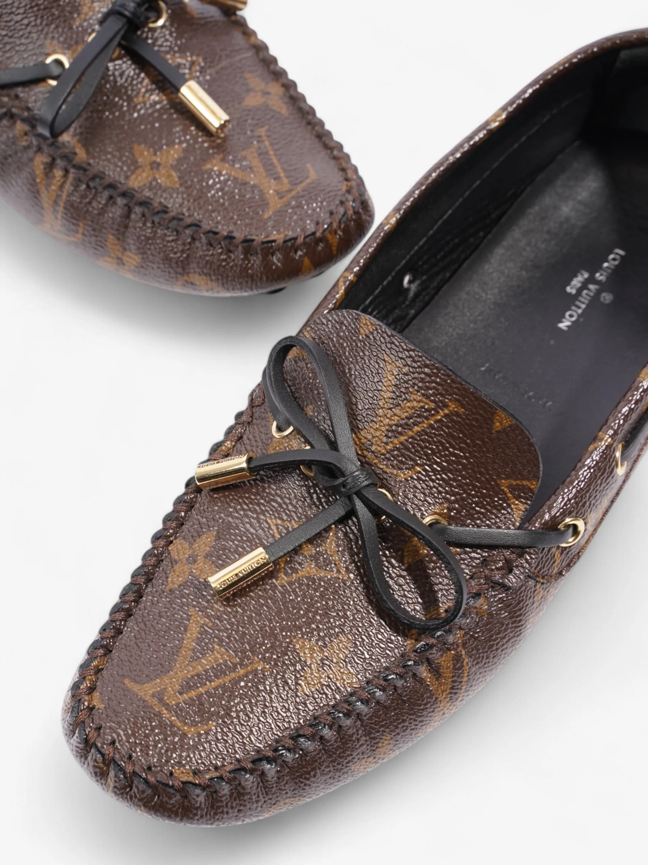 Louis Vuitton Gloria Flat Loafer Monogram Coated Canvas EU 37.5 UK 4.5