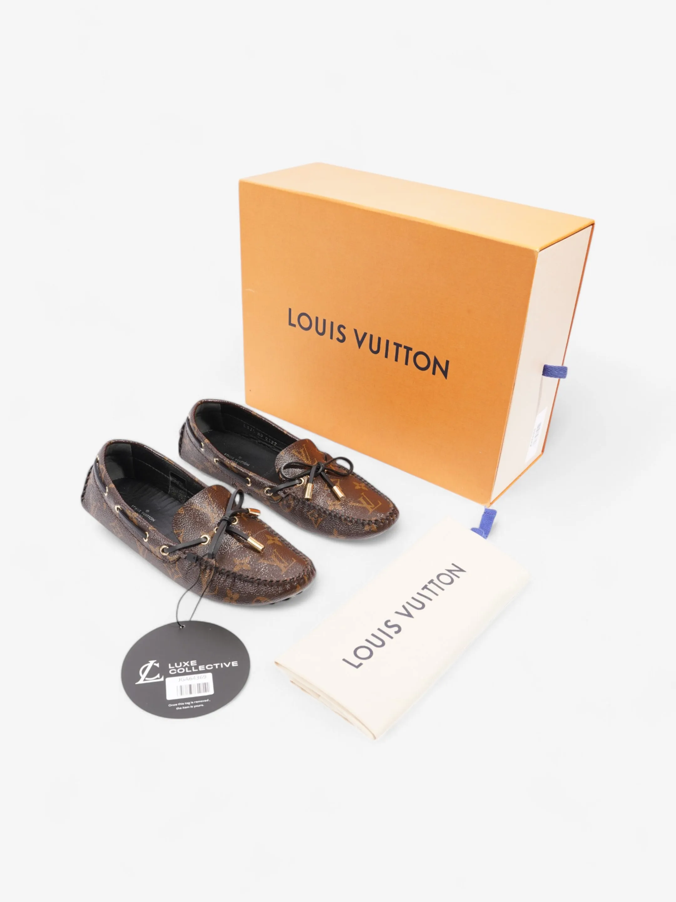 Louis Vuitton Gloria Flat Loafer Monogram Coated Canvas EU 37.5 UK 4.5